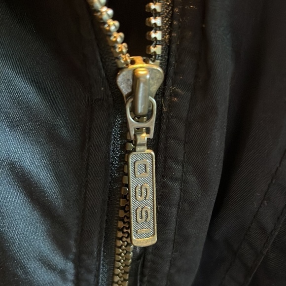 Vintage 80's OSSI  Skiwear Black Moto Style Ski Jacket Sz M - Picture 7 of 14